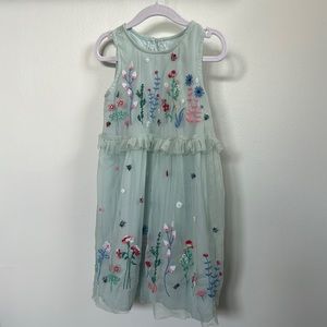 🌸 🐰  Beautiful tulle embroidered Easter/spring dress - size 1.5-2 years 🐞
